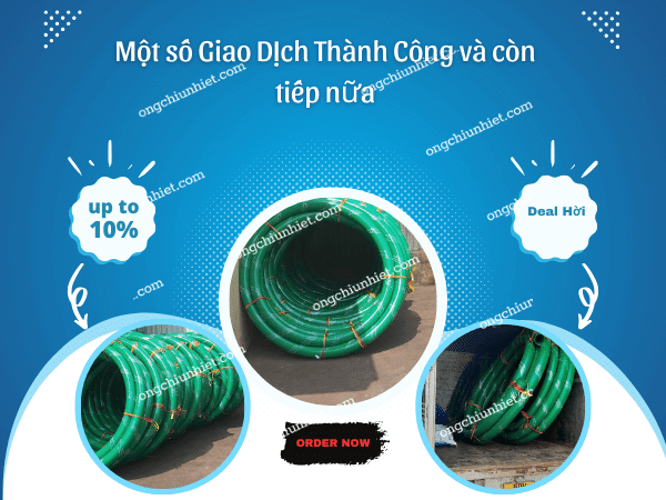 Ống nhựa gân xanh cổ trâu chất lượng cao