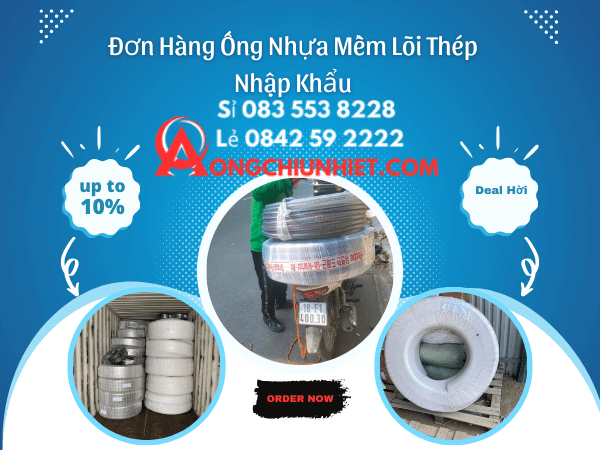 NHập khẩu ống nhựa lõi thép PVC