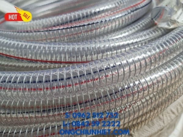 Ống nhựa Gân kẽm PVC trong suốt