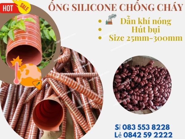 Kho ống silicone các loại đường kính khác nha