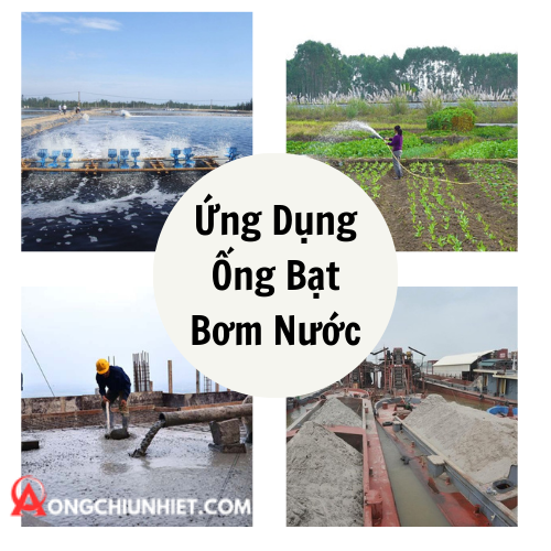 Ứng dụng ống bạt bơm nước- Dẫn xả nước ao nuôi tôm