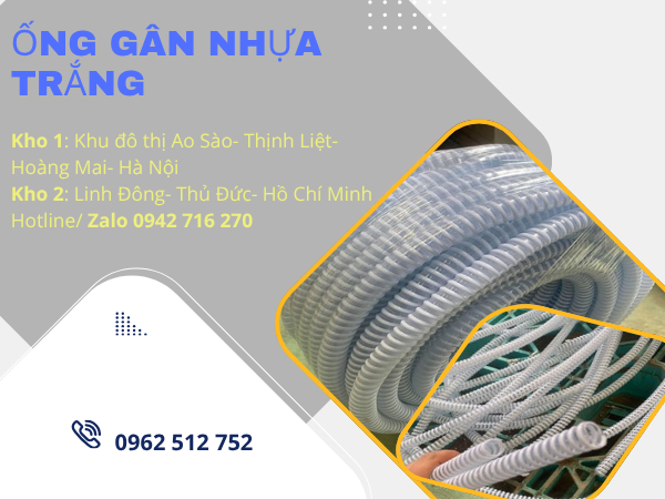 Địa chỉ mua ống gân nhựa trắng hút bụi giá rẻ