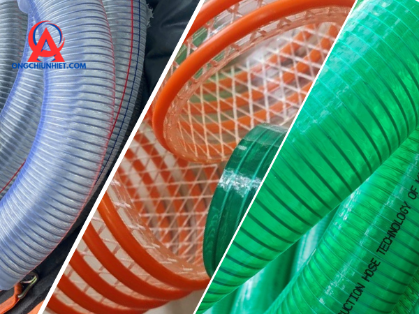 Ống hút chất thải môi trường: xanh, trắng, cam