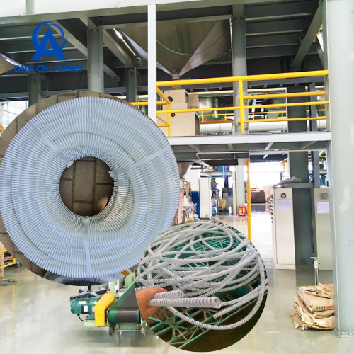Ứng dụng ống gân nhựa PVC lồi trong nhà máy sản xuất hạt nhựa