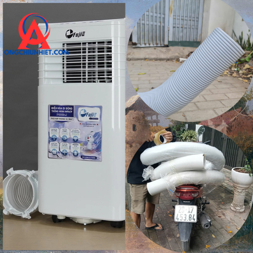 Cách chọn ống nhựa xếp định hình D150 cho máy lạnh di động