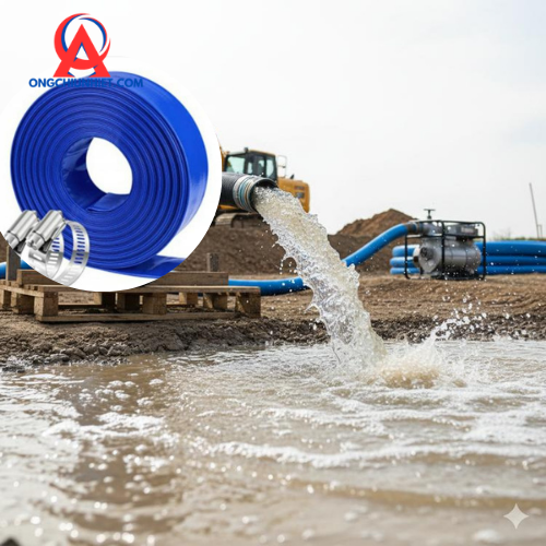 Ống Bạt Nhựa Bơm Nước Phi 100 Cho Mùa Khô Nam Bộ